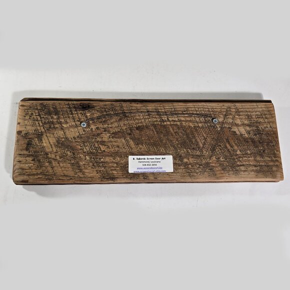 New Orleans Wall Art Shotgun Houses Architectural Handmade B Roberds NOLA 16x5.5 - Picture 5 of 9